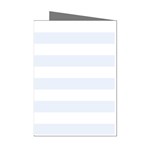 Horizontal Stripes - White and Pastel Blue Mini Greeting Cards (Pkg of 8)