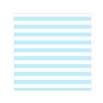 Horizontal Stripes - White and Light Blue Small Satin Scarf  (Square)