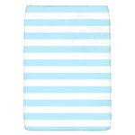 Horizontal Stripes - White and Light Blue Removable Flap Cover (S)