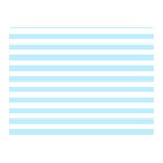 Horizontal Stripes - White and Light Blue Double Sided Flano Blanket (Mini)