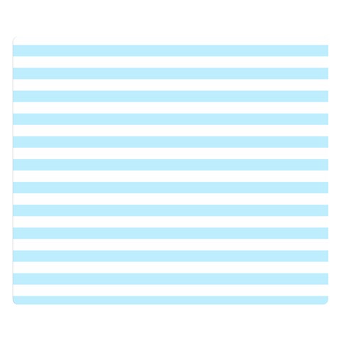 Horizontal Stripes 50 x40  Blanket Front