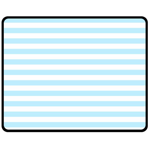 Horizontal Stripes 60 x50  Blanket Front
