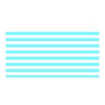 Horizontal Stripes - White and Electric Blue Satin Wrap