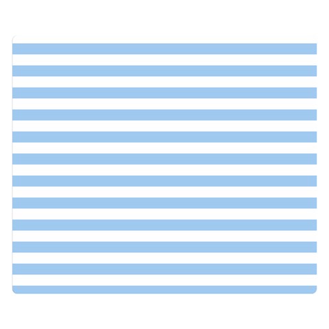 Horizontal Stripes 50 x40  Blanket Front