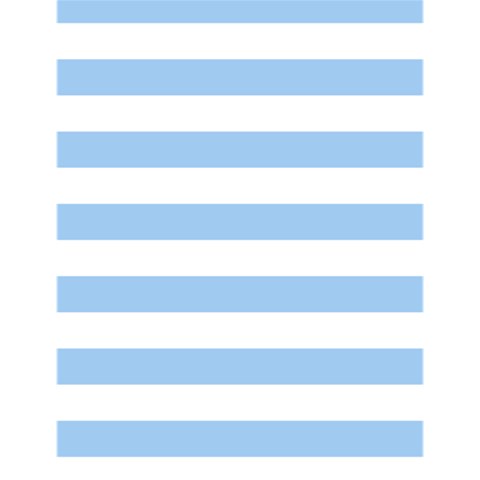 Horizontal Stripes 4.125 x5.5  Memopad