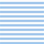 Horizontal Stripes - White and Baby Blue ScrapBook Page 8  x 8 