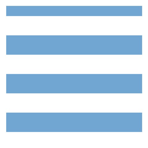 Horizontal Stripes 3.75 x3.75  Memopad