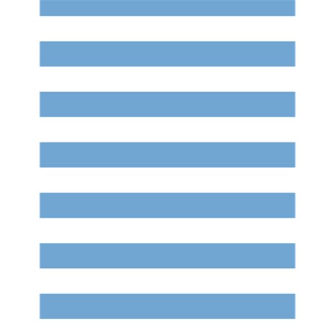 Horizontal Stripes 4.125 x5.5  Memopad