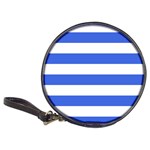 Horizontal Stripes - White and Royal Blue Classic 20-CD Wallet