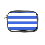 Horizontal Stripes - White and Royal Blue Coin Purse