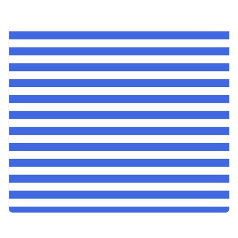 Horizontal Stripes 50 x40  Blanket Front