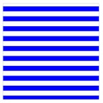 Horizontal Stripes - White and Blue Large Satin Scarf (Square)