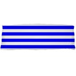 Horizontal Stripes - White and Blue Body Pillow Case Dakimakura (Two Sides)