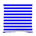 Horizontal Stripes - White and Blue Standard Cushion Case (One Side)