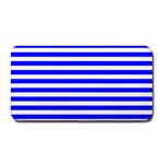 Horizontal Stripes - White and Blue Medium Bar Mat
