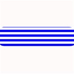 Horizontal Stripes - White and Blue Medium Bar Mat