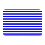 Horizontal Stripes - White and Blue Plate Mat