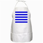 Horizontal Stripes - White and Blue BBQ Apron