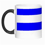 Horizontal Stripes - White and Blue Morph Mug
