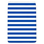 Horizontal Stripes - White and Cobalt Blue Removable Flap Cover (L)