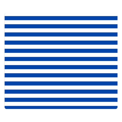 Horizontal Stripes 50 x40  Blanket Front