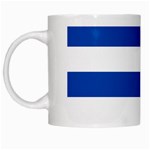 Horizontal Stripes - White and Cobalt Blue White Mug