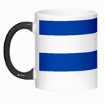 Horizontal Stripes - White and Cobalt Blue Morph Mug