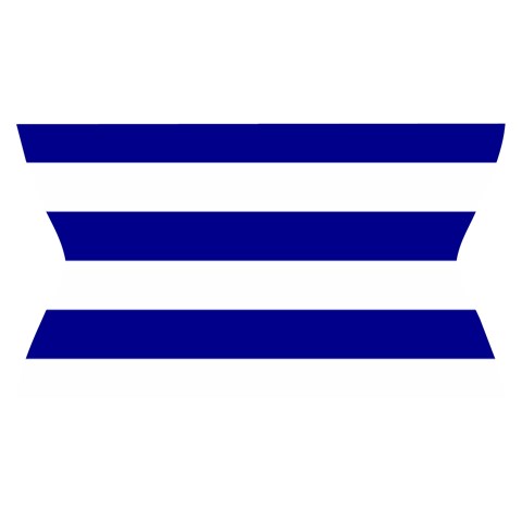 Horizontal Stripes Waistband Front