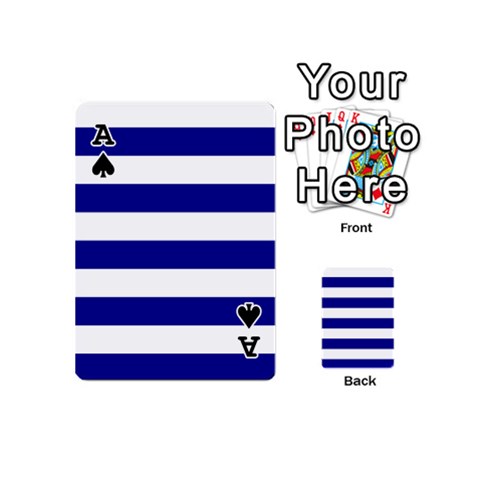 Ace Horizontal Stripes Front - SpadeA