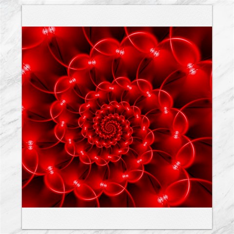 Glossy Red Spiral Fractal Canvas 8  x 10  from ArtsNow.com 8.15 x9.66  Canvas - 1