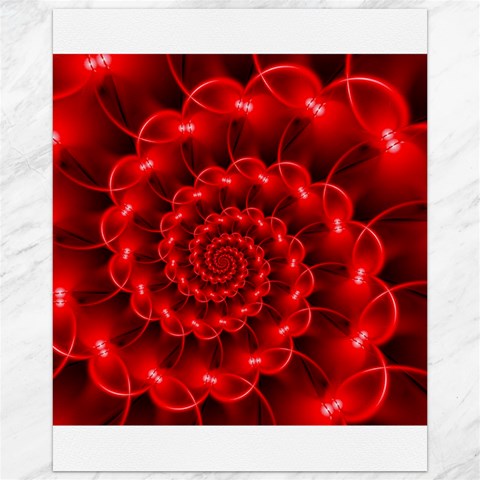 Glossy Red Spiral Fractal Canvas 16  x 20  from ArtsNow.com 15.75 x19.29  Canvas - 1