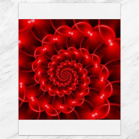 Glossy Red Spiral Fractal Canvas 18  x 24  from ArtsNow.com 17.8 x23.08  Canvas - 1