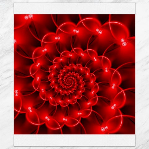 Glossy Red Spiral Fractal Canvas 20  x 24  from ArtsNow.com 19.57 x23.15  Canvas - 1