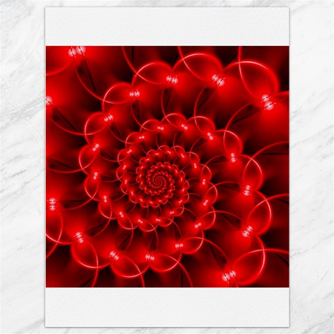 Glossy Red Spiral Fractal Canvas 36  x 48  from ArtsNow.com 35.26 x46.15  Canvas - 1
