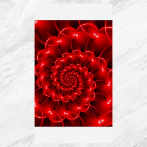 Glossy Red Spiral Fractal Canvas 40  x 72  from ArtsNow.com 39.28 x69.23  Canvas - 1