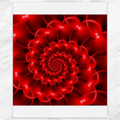 Glossy Red Spiral Fractal Canvas 11  x 14  from ArtsNow.com 10.95 x13.48  Canvas - 1