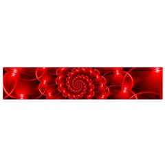 Glossy Red Spiral Fractal Flano Scarf (Small) from ArtsNow.com Back