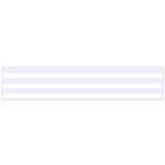 Horizontal Stripes - White and Pastel Violet Flano Scarf (Small)