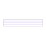 Horizontal Stripes - White and Pastel Violet Flano Scarf (Mini)