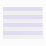Horizontal Stripes - White and Pastel Violet Small Glasses Cloth (2 Sides)