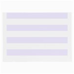 Horizontal Stripes - White and Pastel Violet Large Glasses Cloth