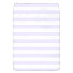 Horizontal Stripes - White and Pastel Violet Removable Flap Cover (S)