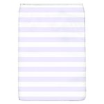 Horizontal Stripes - White and Pastel Violet Removable Flap Cover (L)
