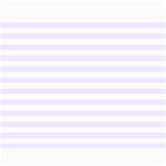 Horizontal Stripes - White and Pastel Violet Collage 11  x 14 
