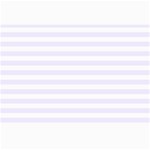 Horizontal Stripes - White and Pastel Violet Collage 12  x 18 