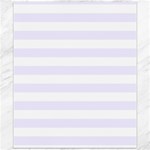 Horizontal Stripes - White and Pastel Violet Canvas 20  x 24 