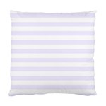 Horizontal Stripes - White and Pastel Violet Standard Cushion Case (Two Sides)