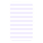 Horizontal Stripes - White and Pastel Violet Memory Card Reader (Rectangular)