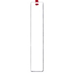 Horizontal Stripes - White and Pastel Violet Large Book Mark