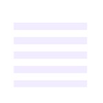 Horizontal Stripes - White and Pastel Violet Greeting Card 5  x 7 